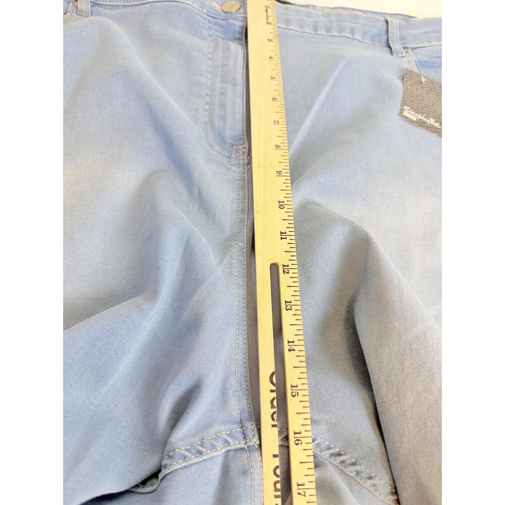 NWT SimplyBe Womens Light Wash 5 Pocket Flared Classic Jeans US 28 -Flaws - Picture 13 of 16
